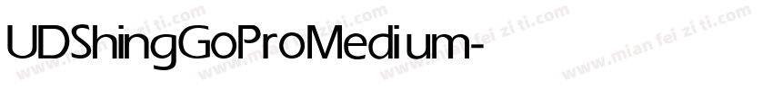 UDShingGoPro Medium字体转换